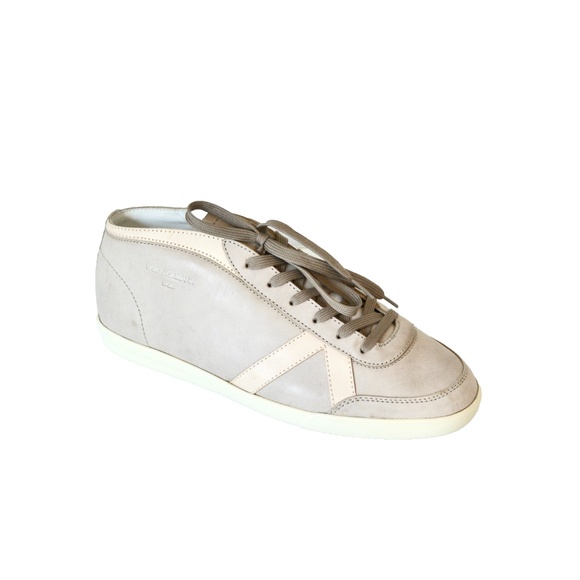 NEW DOLCE & GABBANA VINTAGE LEATHER SNEAKERS